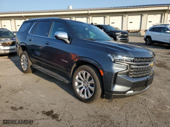 2021 Chevrolet Tahoe Premier with VIN 1GNSKSKD8MR331383, listed as a Copart auction lot 70684144 with 81,801 mi miles and Salvage Title. Bid and sale history available at carsss.com. Image 4.