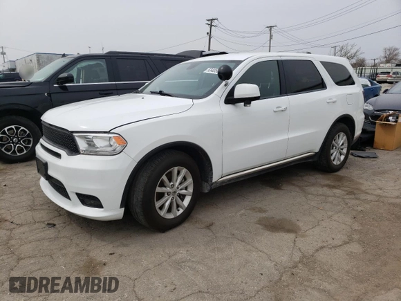 2020 Dodge Durango Pursuit with VIN 1C4SDJFT9LC430424, listed as a Copart auction lot 53405655 with 98,267 mi miles and Clean title. Bid and sale history available at DreamBid. Image 1.
