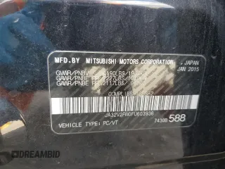 2015 Mitsubishi Lancer SE with VIN JA32V2FW0FU603936, listed as a Copart auction lot 74961074 with 169,366 mi miles and Clean Title. Bid and sale history available at carsss.com. Image 13.