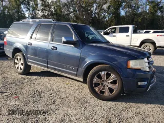 2015 Ford Expedition EL Platinum with VIN 1FMJK1LT7FEF49356, listed as a Copart auction lot 85204984 with 214,436 mi miles and Salvage Title. Bid and sale history available at carsss.com. Image 4.
