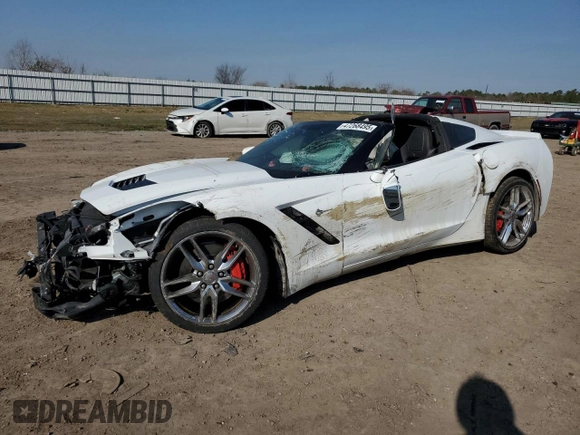 2016 Chevrolet Corvette Z51 2LT with VIN 1G1YK2D74G5115237, listed as a Copart auction lot 47268495 with 0 mi miles and Salvage Title. Bid and sale history available at carsss.com. Image 1.