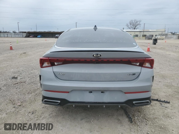 2021 Kia K5 GT-Line with VIN 5XXG64J28MG034471, listed as a Copart auction lot 46021365 with 93,996 mi miles and Salvage Title. Bid and sale history available at carsss.com. Image 6.
