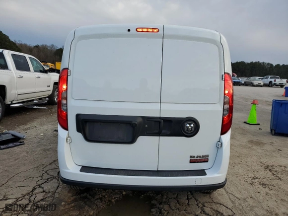 2022 Ram ProMaster City Cargo Van Tradesman with VIN ZFBHRFAB3N6W97067, listed as a Copart auction lot 88755525 with 170,938 mi miles and Salvage Title. Bid and sale history available at carsss.com. Image 6.