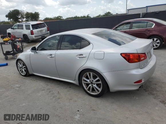 2006 Lexus IS 350 with VIN JTHBE262165010187, listed as a Copart auction lot 60073125 with 174,635 mi miles and Salvage title. Bid and sale history available at DreamBid. Image 2.