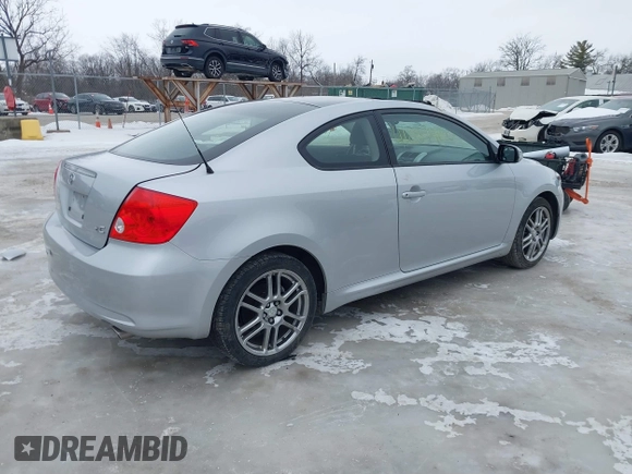 2005 Scion tC with VIN JTKDE167250059046, listed as a IAAI auction lot 41287460 with 47,483 mi miles. Bid and sale history available at carsss.com. Image 4.