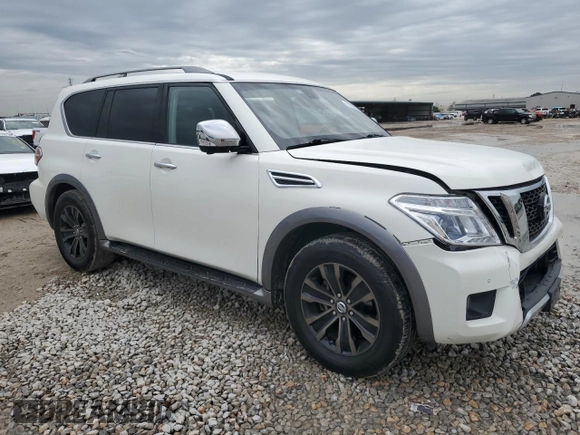 2017 Nissan Armada Platinum z VIN JN8AY2ND4H9003743, wystawiony jako Copart lot #51065965 z przebiegiem 93 801 mil mil oraz Szkoda całkowita • Salvage title. Historia ofert i sprzedaży dostępna na DreamBid. Obrazek 4.