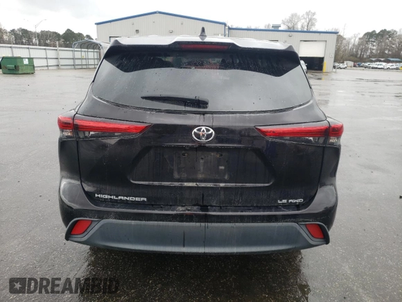 2020 Toyota Highlander LE with VIN 5TDBZRBH1LS020524, listed as a Copart auction lot 47814025 with 245,534 mi miles and Clean title. Bid and sale history available at DreamBid. Image 6.