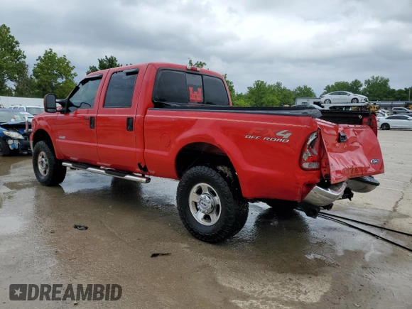 2005 Ford Super Duty F-250 XL with VIN 1FTSW21P15EA95290, listed as a Copart auction lot 61757644 with 0 mi miles and Salvage Title. Bid and sale history available at carsss.com. Image 2.