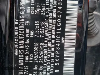 2020 Kia Telluride EX with VIN 5XYP34HC1LG047435, listed as a Copart auction lot 54211185 with Not provided miles and Salvage title. Bid and sale history available at DreamBid. Image 14.
