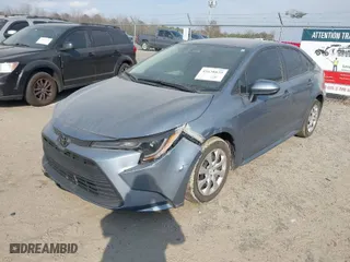 2024 Toyota Corolla LE with VIN 5YFB4MDEXRP123690, listed as a IAAI auction lot 41638825 with 42,783 mi miles. Bid and sale history available at carsss.com. Image 2.