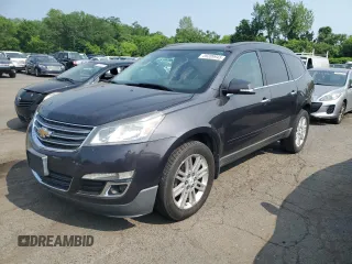 2015 Chevrolet Traverse LT z VIN 1GNKVGKD0FJ140997, wystawiony jako Copart lot #59209945 z przebiegiem 104 023 mil mil oraz Szkoda całkowita • Salvage title. Historia ofert i sprzedaży dostępna na DreamBid. Obrazek 1.