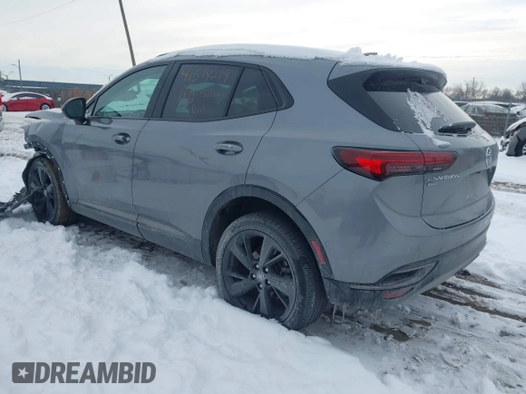2022 Buick Envision Essence with VIN LRBFZPR43ND081511, listed as a IAAI auction lot 41574279 with 35,490 mi miles. Bid and sale history available at carsss.com. Image 3.