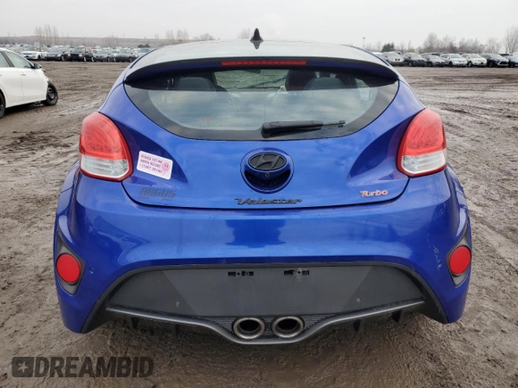 2013 Hyundai Veloster Turbo z VIN KMHTC6AEXDU134283, wystawiony jako Copart lot #39048284 z przebiegiem 97 988 mil mil oraz Szkoda całkowita • Salvage title. Historia ofert i sprzedaży dostępna na DreamBid. Obrazek 6.