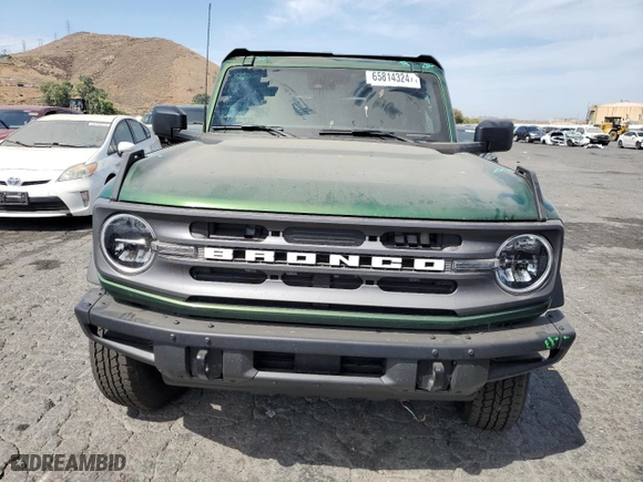 2024 Ford Bronco Big Bend with VIN 1FMDE7AH4RLA24311, listed as a Copart auction lot 65814324 with 1,939 mi miles and Salvage Title. Bid and sale history available at carsss.com. Image 5.