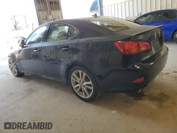 2007 Lexus IS 350 with VIN JTHBE262772010116, listed as a Copart auction lot 56351775 with 199,969 mi miles and Salvage title. Bid and sale history available at DreamBid. Image 2.