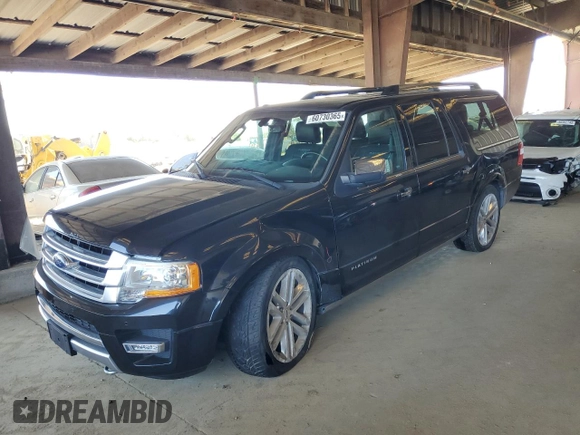 2015 Ford Expedition Max Platinum z VIN 1FMJK1MT7FEF36699, wystawiony jako Copart lot #60730365 z przebiegiem 69 029 mil mil oraz Szkoda całkowita • Salvage title. Historia ofert i sprzedaży dostępna na DreamBid. Obrazek 1.