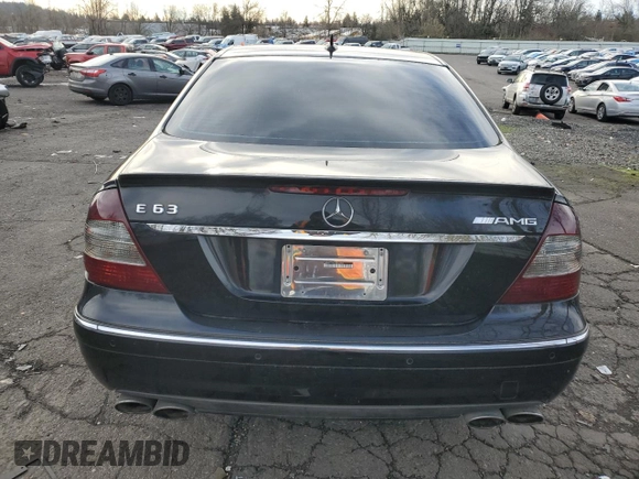 2007 Mercedes-Benz E 63 AMG with VIN WDBUF77X37B062856, listed as a Copart auction lot 41478925 with 110,431 mi miles and Salvage Title. Bid and sale history available at carsss.com. Image 6.