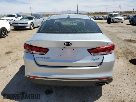 2018 Kia Optima LX with VIN 5XXGT4L31JG180298, listed as a Copart auction lot 58412615 with 105,802 mi miles and Salvage title. Bid and sale history available at DreamBid. Image 6.