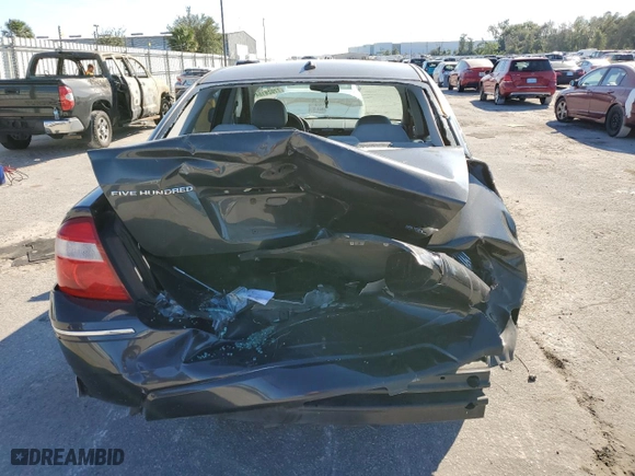 2007 Ford Five Hundred SEL with VIN 1FAHP24177G114422, listed as a Copart auction lot 77028184 with 0 mi miles and Salvage Title. Bid and sale history available at carsss.com. Image 6.