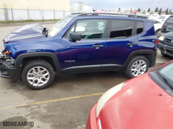2018 Jeep Renegade Upland Edition with VIN ZACCJBAB7JPJ31912, listed as a IAAI auction lot 41562411 with 23,777 mi miles. Bid and sale history available at carsss.com. Image 15.