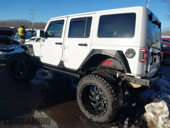 2014 Jeep Wrangler Unlimited Sahara with VIN 1C4HJWEG2EL273813, listed as a IAAI auction lot 41311011 with 96,104 mi miles. Bid and sale history available at carsss.com. Image 3.