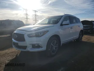 2017 Infiniti QX60 with VIN 5N1DL0MM5HC521954, listed as a Copart auction lot 44450435 with 50,569 mi miles and Salvage Title. Bid and sale history available at carsss.com. Image 1.