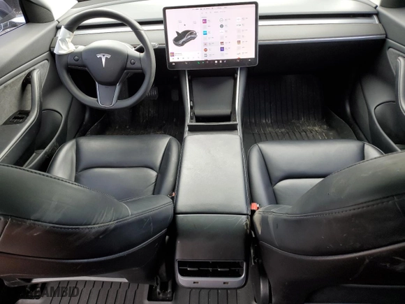 2019 Tesla Model 3 Long Range with VIN 5YJ3E1EB4KF510077, listed as a Copart auction lot 51124915 with 58,066 mi miles and Salvage Title. Bid and sale history available at carsss.com. Image 8.