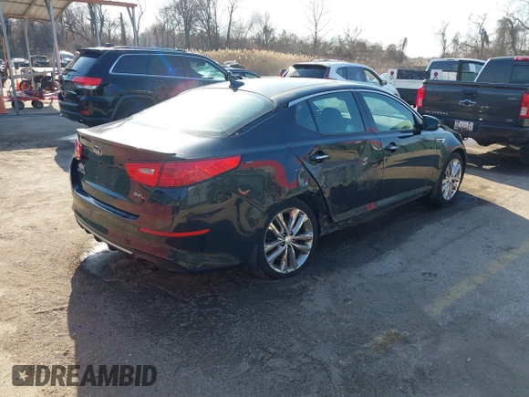 2015 Kia Optima SXL Turbo with VIN 5XXGR4A66FG359715, listed as a IAAI auction lot 41787210 with 203,761 mi miles and . Bid and sale history available at DreamBid. Image 4.