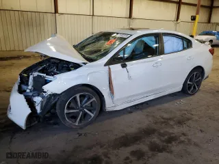 2022 Subaru Impreza Sport with VIN 4S3GKAM61N3608354, listed as a Copart auction lot 75722374 with 0 mi miles and Salvage Title. Bid and sale history available at carsss.com. Image 1.