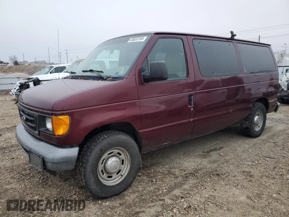 2004 Ford Econoline Passenger XL with VIN 1FMRE11W84HB06796, listed as a Copart auction lot 83033154 with 293,570 mi miles and Salvage Title. Bid and sale history available at DreamBid. Image 1.