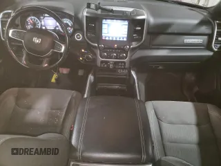 2021 Ram 1500 Big Horn with VIN 1C6SRFFTXMN804714, listed as a Copart auction lot 59614725 with 76,219 mi miles and Clean title. Bid and sale history available at DreamBid. Image 8.