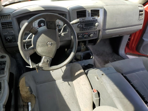 2006 Dodge Dakota SLT with VIN 1D7HE48N76S634016, listed as a Copart auction lot 54238774 with 233,035 mi miles and Salvage Title. Bid and sale history available at carsss.com. Image 8.