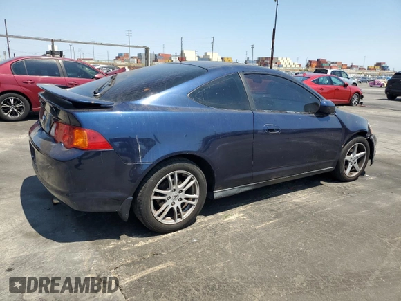 2002 Acura RSX Auto with VIN JH4DC548X2C030807, listed as a Copart auction lot 65178665 with 138,260 mi miles and Salvage title. Bid and sale history available at DreamBid. Image 3.