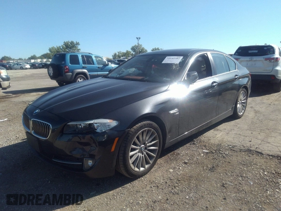 2011 BMW 5 Series 535i xDrive with VIN WBAFU7C55BC439837, listed as a IAAI auction lot 38492275 with 102,190 mi miles. Bid and sale history available at carsss.com. Image 2.
