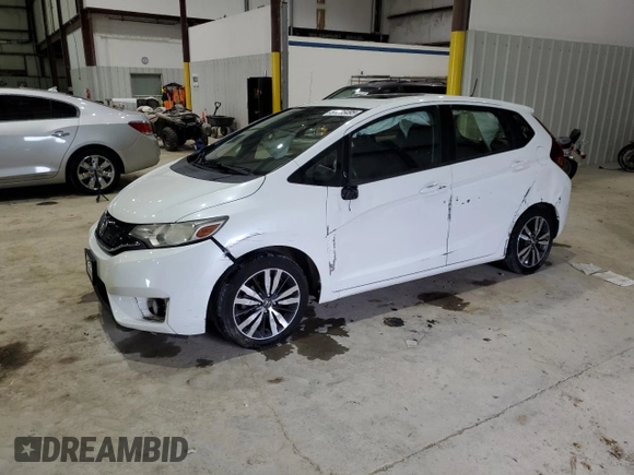 2017 Honda Fit EX with VIN JHMGK5H77HS003015, listed as a Copart auction lot 57205495 with 112,481 mi miles and Salvage title. Bid and sale history available at DreamBid. Image 1.