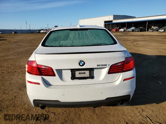 2014 BMW 5 Series 535i with VIN WBA5B1C58ED481559, listed as a Copart auction lot 51527985 with 121,887 mi miles and Salvage Title. Bid and sale history available at carsss.com. Image 6.