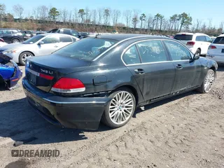 2003 BMW 7 Series 745Li with VIN WBAGN63473DR09509, listed as a IAAI auction lot 42061188 with Not provided miles and . Bid and sale history available at DreamBid. Image 4.