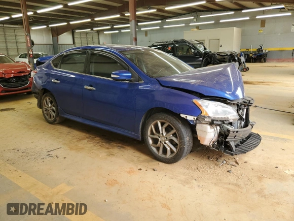 2015 Nissan Sentra S with VIN 3N1AB7AP2FY348161, listed as a Copart auction lot 48483665 with Not Provided miles and Salvage Title. Bid and sale history available at carsss.com. Image 4.