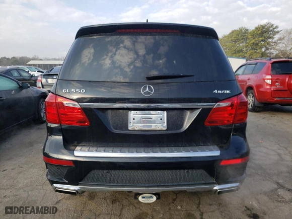 2014 Mercedes-Benz GL-Class GL 550 with VIN 4JGDF7DE4EA362215, listed as a Copart auction lot 43013855 with 113,328 mi miles and Salvage Title. Bid and sale history available at carsss.com. Image 6.