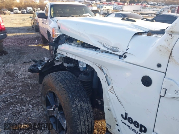 2021 Jeep Wrangler Unlimited Sahara with VIN 1C4HJXEG1MW597905, listed as a IAAI auction lot 41327138 with Not provided miles and . Bid and sale history available at DreamBid. Image 19.