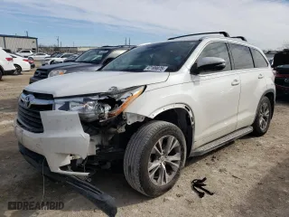 2014 Toyota Highlander XLE with VIN 5TDKKRFH7ES033456, listed as a Copart auction lot 47189875 with 149,532 mi miles and Salvage Title. Bid and sale history available at carsss.com. Image 1.