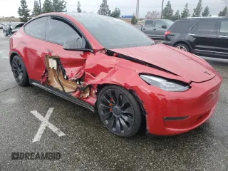 2022 Tesla Model Y Performance с VIN 7SAYGDEF7NF335903, выставлен на аукционе Copart как лот 48883035 с пробегом 73 132 миль миль и Списание • Salvage title. История ставок и продаж доступна на DreamBid. Изображение 4.