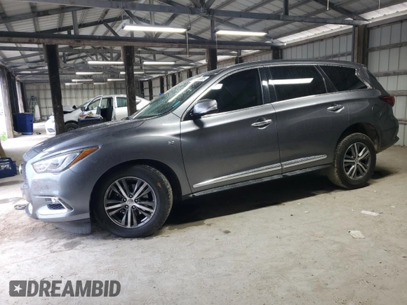 2020 Infiniti QX60 Pure with VIN 5N1DL0MN7LC532388, listed as a Copart auction lot 54425585 with 120,417 mi miles and Salvage Title. Bid and sale history available at DreamBid. Image 1.