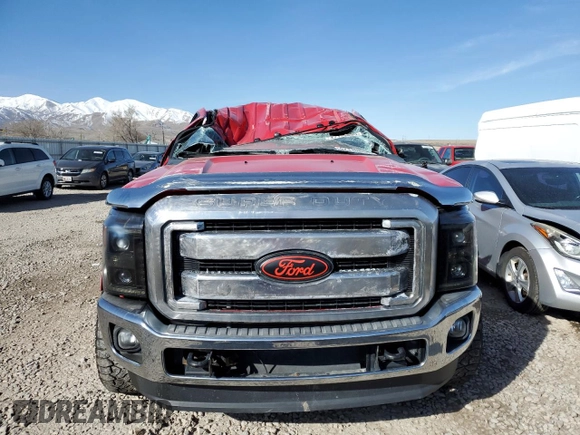 2011 Ford F-350 XL with VIN 1FT8W3BT8BEA56879, listed as a Copart auction lot 47130805 with 141,859 mi miles and Salvage title. Bid and sale history available at DreamBid. Image 5.