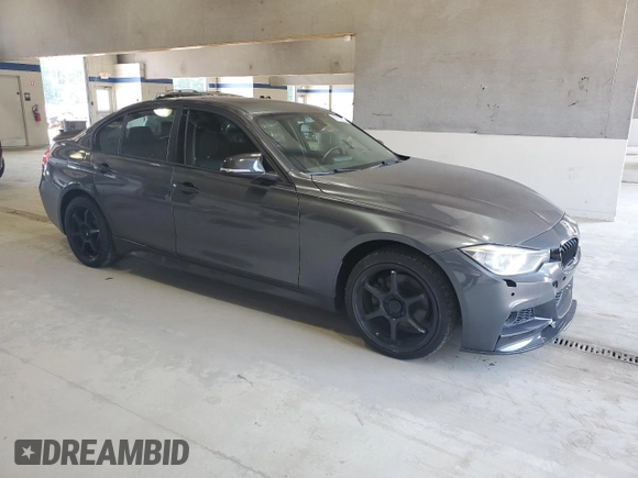 2014 BMW 3 Series 328d xDrive with VIN WBA3D5C55EF147471, listed as a Copart auction lot 61530255 with 222,053 mi miles and Salvage title. Bid and sale history available at DreamBid. Image 4.