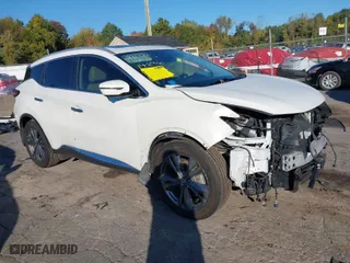 2019 Nissan Murano S with VIN 5N1AZ2MS3KN142961, listed as a IAAI auction lot 37797444 with 50,327 mi miles. Bid and sale history available at carsss.com. Image 1.