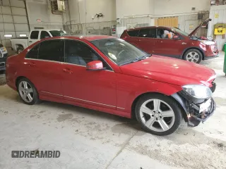 2011 Mercedes-Benz C 300 Sport with VIN WDDGF8BB7BR164778, listed as a Copart auction lot 55038645 with 91,269 mi miles and Salvage title. Bid and sale history available at DreamBid. Image 4.