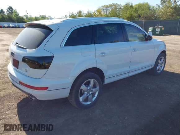 2014 Audi Q7 Premium Plus with VIN WA1LMAFE8ED012398, listed as a IAAI auction lot 42276962 with 131,012 mi miles and . Bid and sale history available at DreamBid. Image 4.