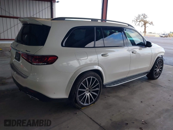 2022 Mercedes-Benz GLS with VIN 4JGFF5KE4NA793413, listed as a IAAI auction lot 41529276 with 29,692 mi miles. Bid and sale history available at carsss.com. Image 4.