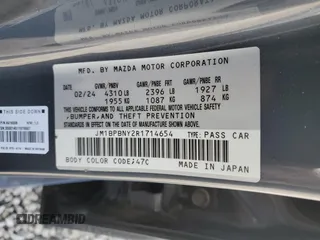 2024 Mazda 3 Premium Plus with VIN JM1BPBNY2R1714654, listed as a Copart auction lot 51265435 with 1,426 mi miles and Salvage title. Bid and sale history available at DreamBid. Image 15.